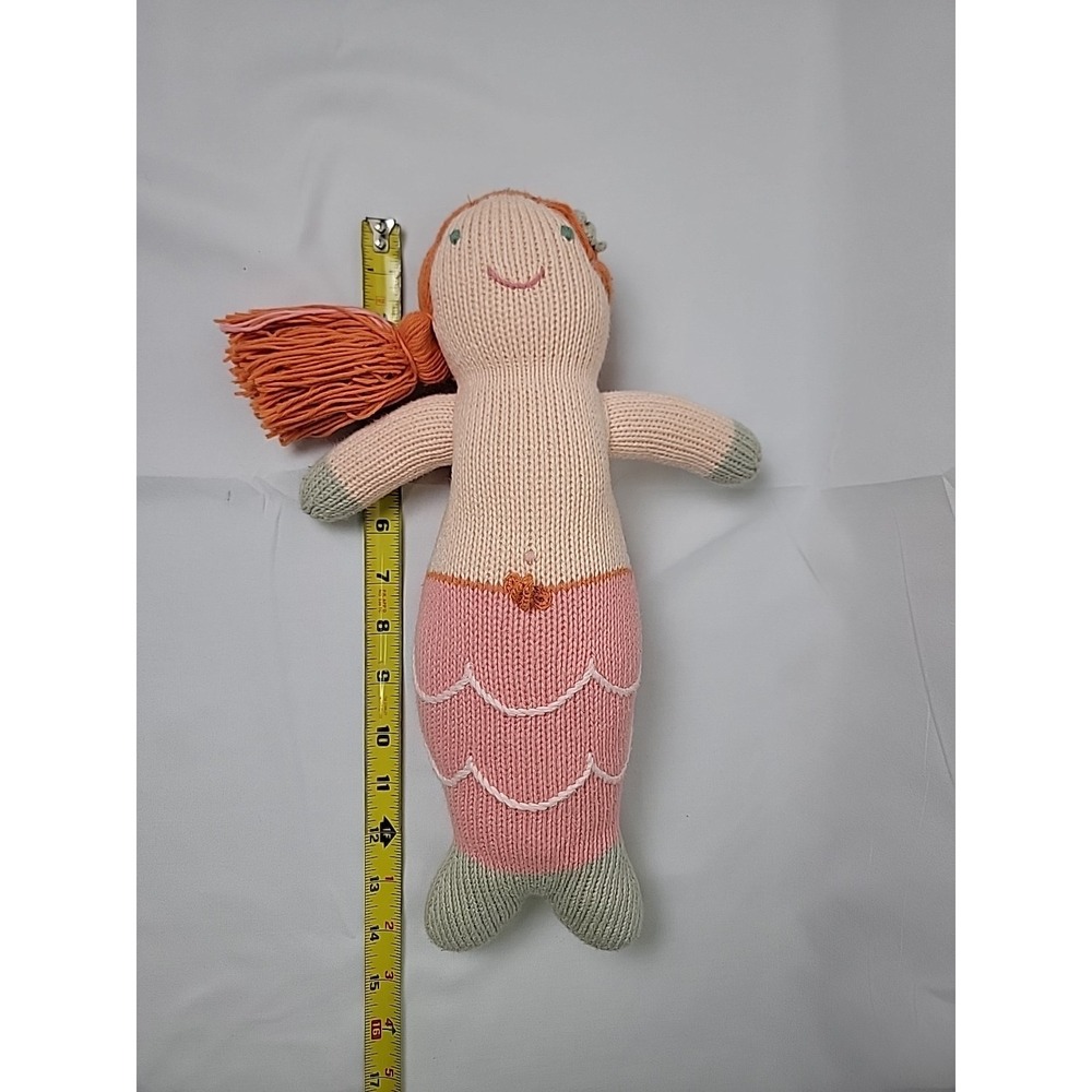 Blabla Kids Hand-knit 14 Melody Mermaid Doll Yarn Hair toys stuffy plush collect - Picture 7 of 7